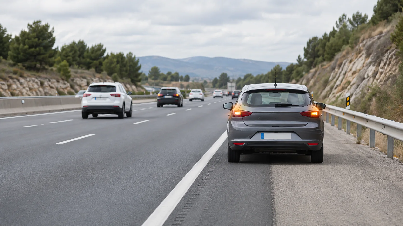 Referencia visual: mantener velocidad y reducir