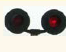 Dos luces rojas intermitentes