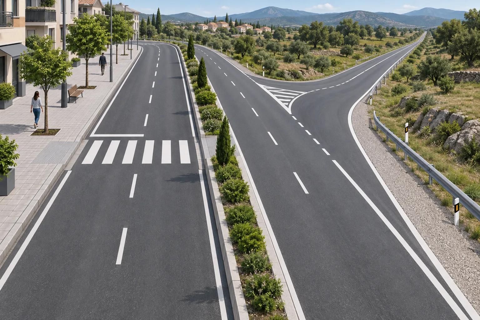 Carretera convencional de doble sentido